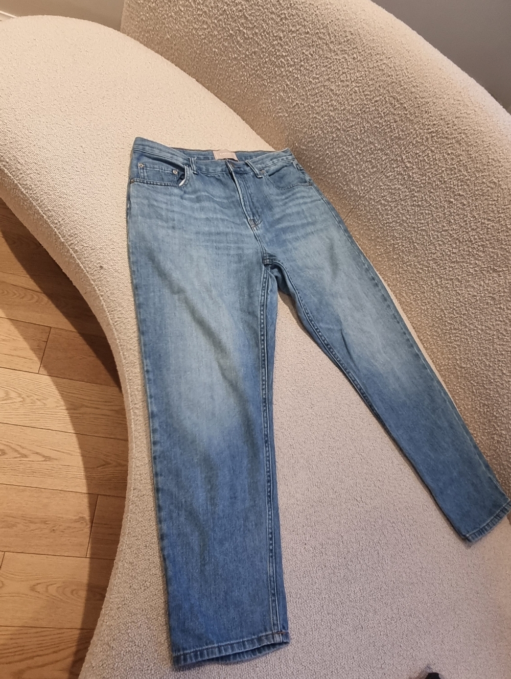 Everlane Medium Blue Denim Jeans - Straight Waist